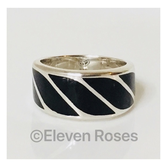 David Yurman Other - David Yurman Sterling Black Onyx Graphic Band Ring